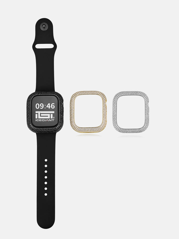 46mm Moissanite Bezel Case Cover For Apple Watch Series 10/ 11