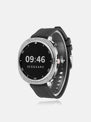 46mm Silver Moissanite Bezel Case Cover For Galaxy Watch8 Classic