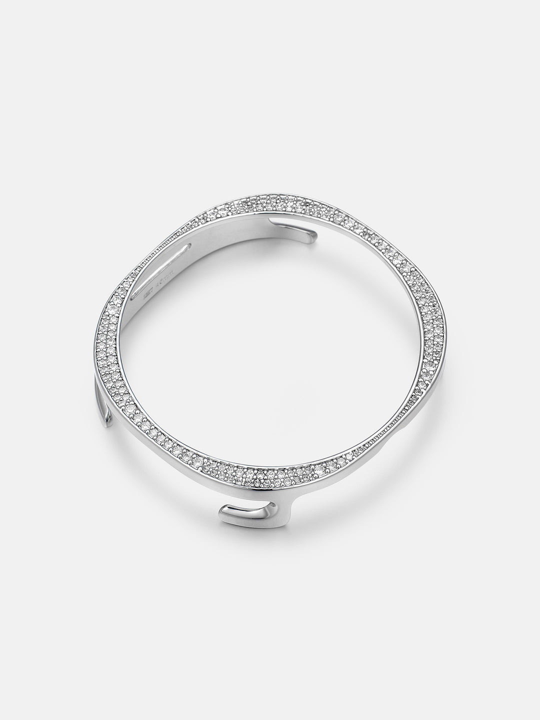 46mm Silver Moissanite Bezel Case Cover For Galaxy Watch8 Classic