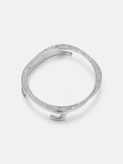 46mm Silver Moissanite Bezel Case Cover For Galaxy Watch8 Classic