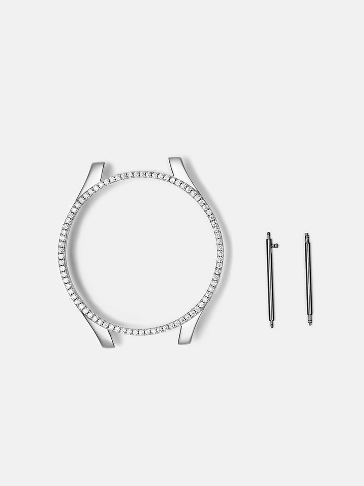 47mm Moissanite Bezel Case Cover For Galaxy Watch6 Classic