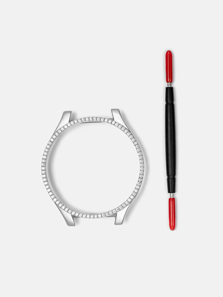 47mm Moissanite Bezel Case Cover For Galaxy Watch6 Classic