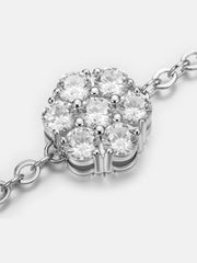 Moissanite Cluster Hexagon Adjustable Bracelet