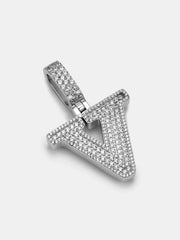 Custom Made V Moissanite Pendant
