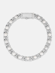 Made to Order 16MM S925 Moissanite Pearl Cuban Chain