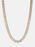 10MM S925 Square Gem Moissanite Clustered Tennis Chain