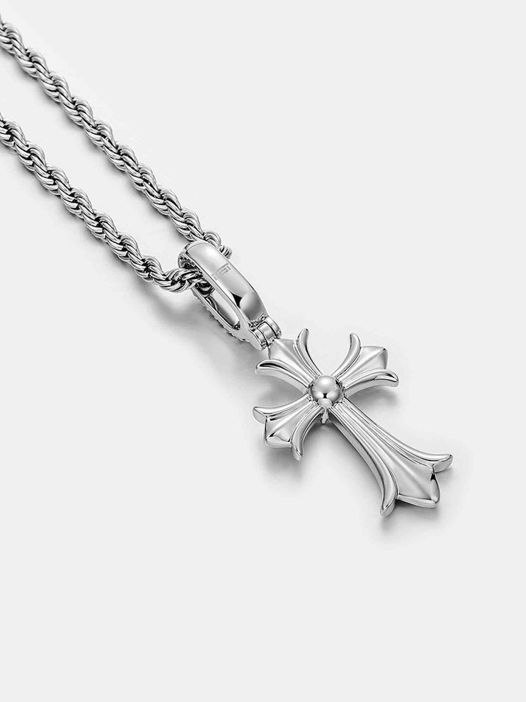 S925 Moissanite Catholic Cross Pendant
