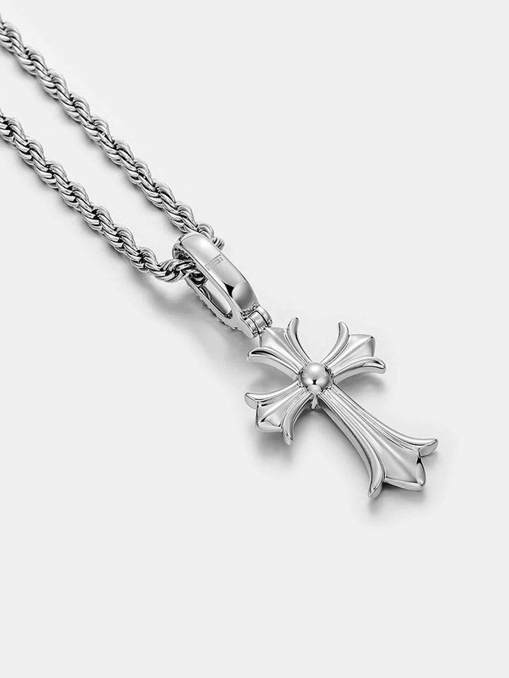 S925 Moissanite Catholic Cross Pendant
