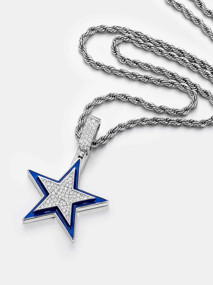 Moissanite Pentagram Pendant