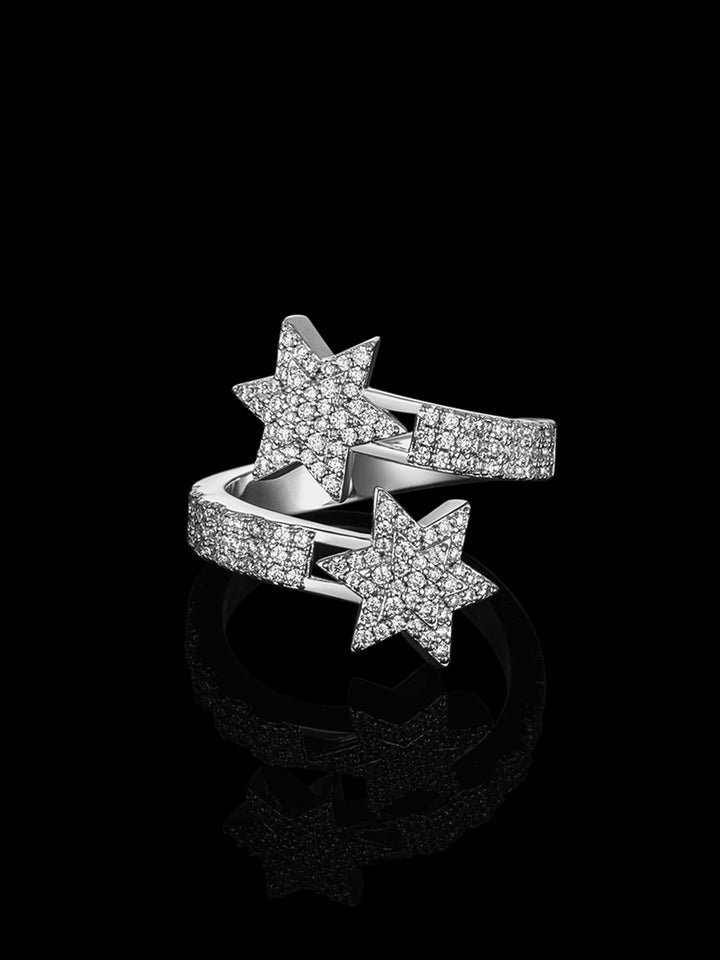 S925 Moissanite Pentagram Ring