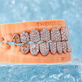 6 Pointer Diamond Grillz W Red Cross Opal