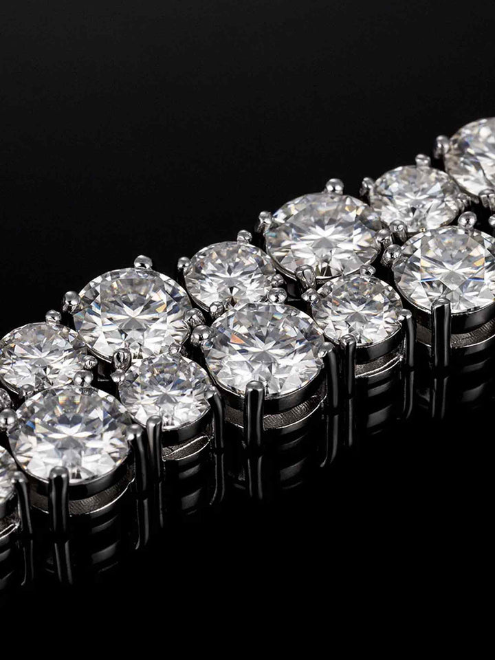 MIXED SIZE 6.5MM MOISSANITE TENNIS BRACELET