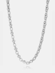 8mm Moissanite Round Ball Rolo Chain