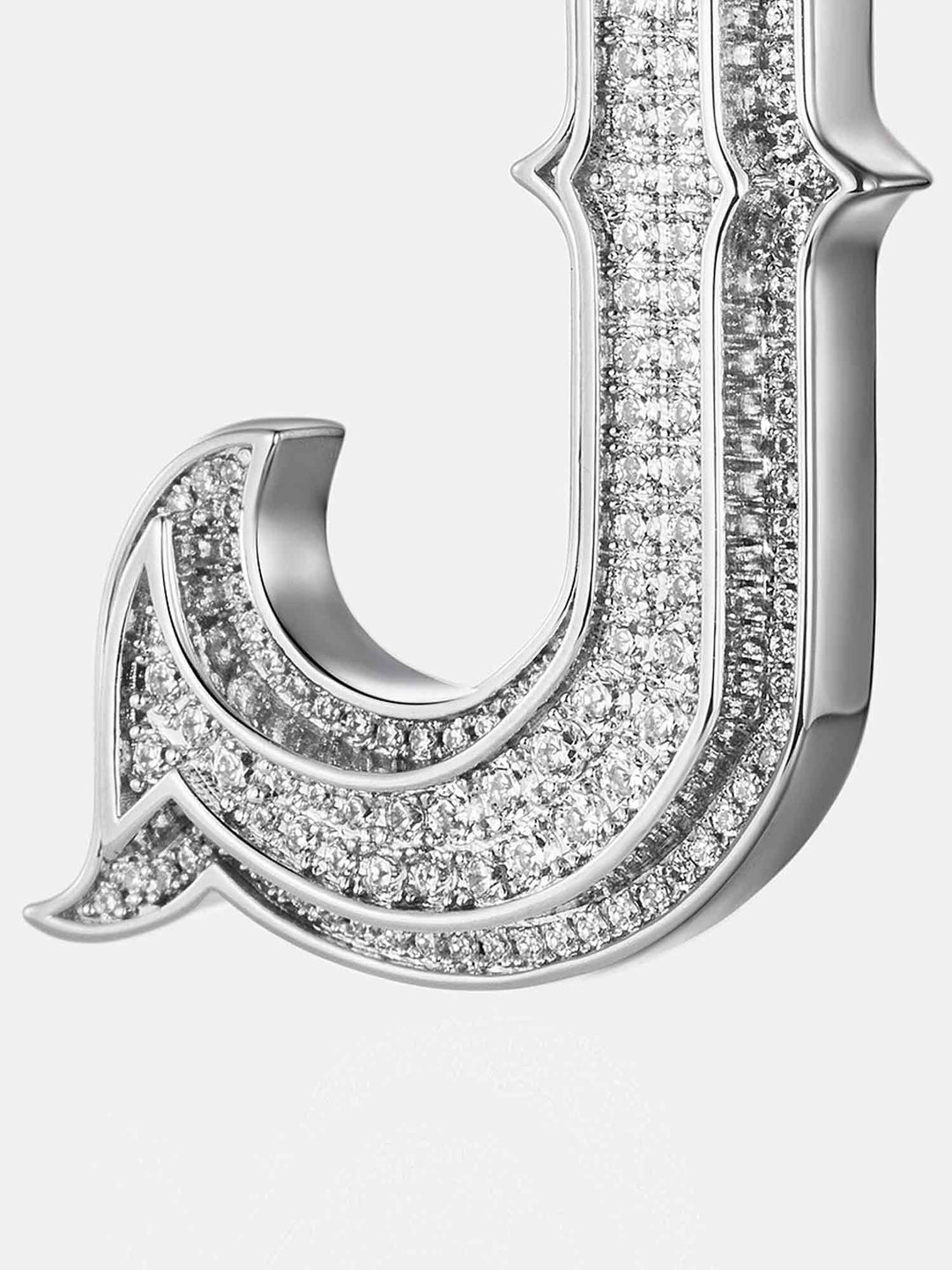 Custom Made J Moissanite Pendant