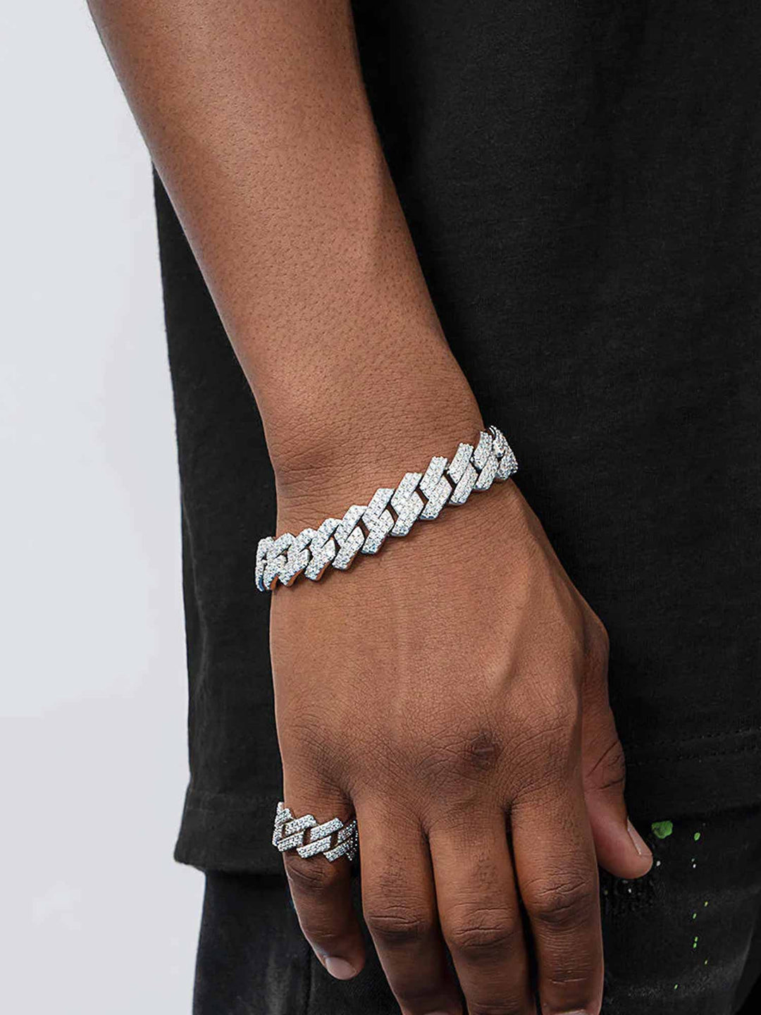 Moissanite Bracelet & Moissanite Ring Set [2PCS/SET]