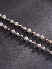 Made To Order Moissanite Iced Ball Chain Or Bracelet