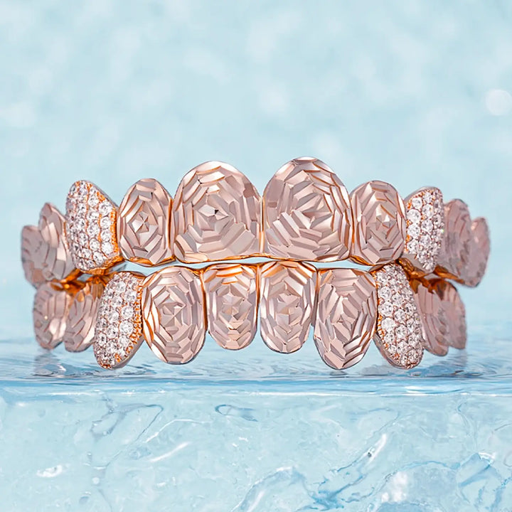 Rose Cut With Diamond Grillz