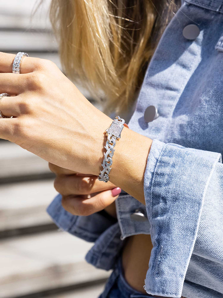 S925 Moissanite Crown of Thorns Chain or Bracelet