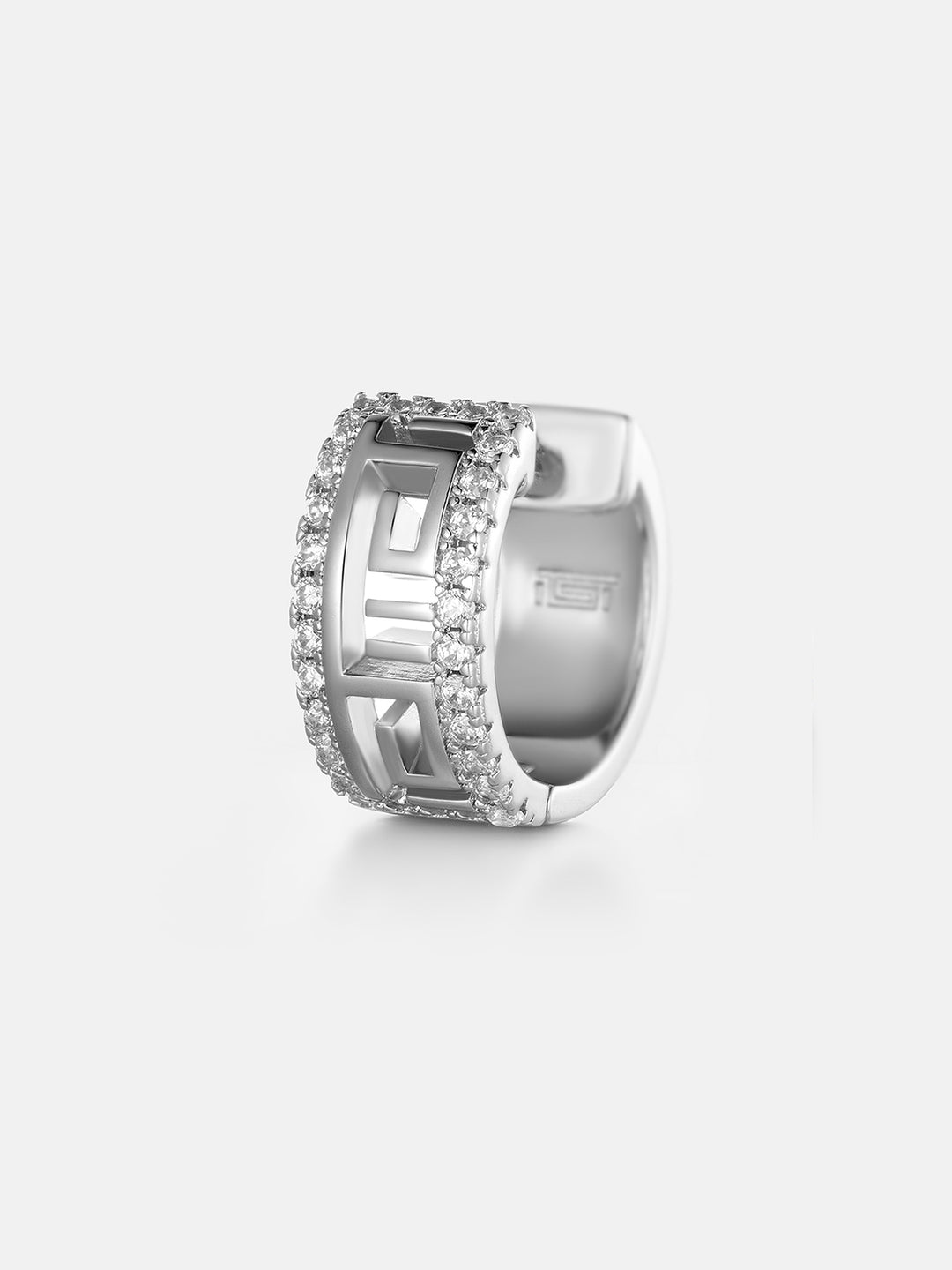 Moissanite Hollow Hoop Earrings