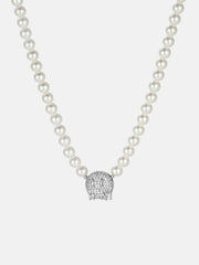 S925 Moissanite Emoji Pearl Chain