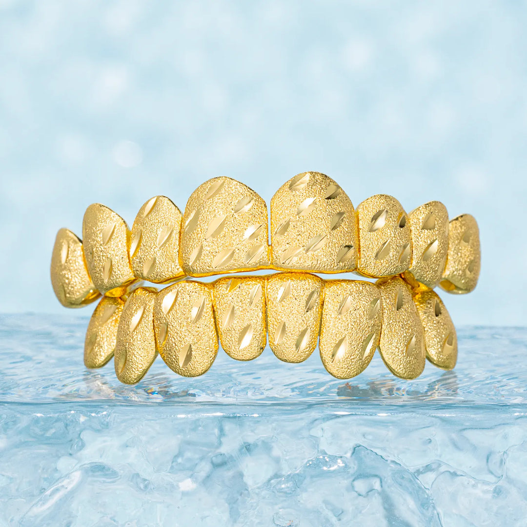 925 Sterling Silver Nugget Cut Grillz