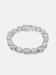 8MM Moissanite & Multi Shape Gem Necklace Or Bracelet