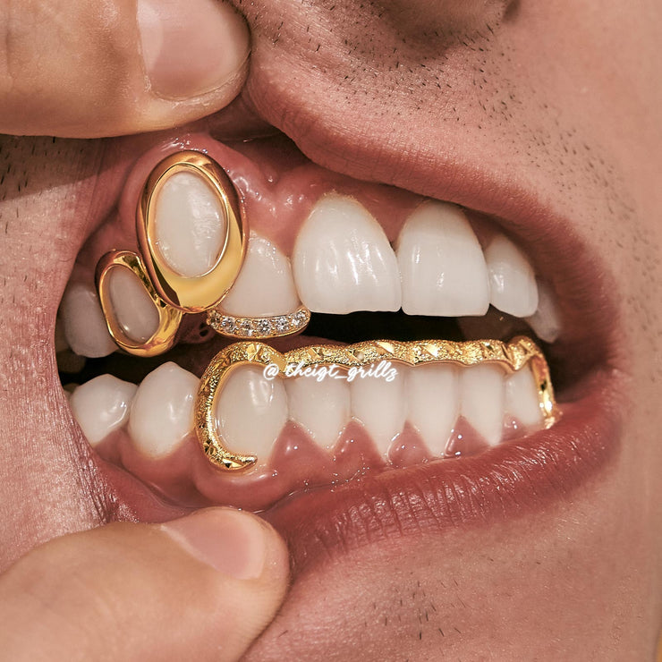 Top Open Face W Bottom Bar Grillz