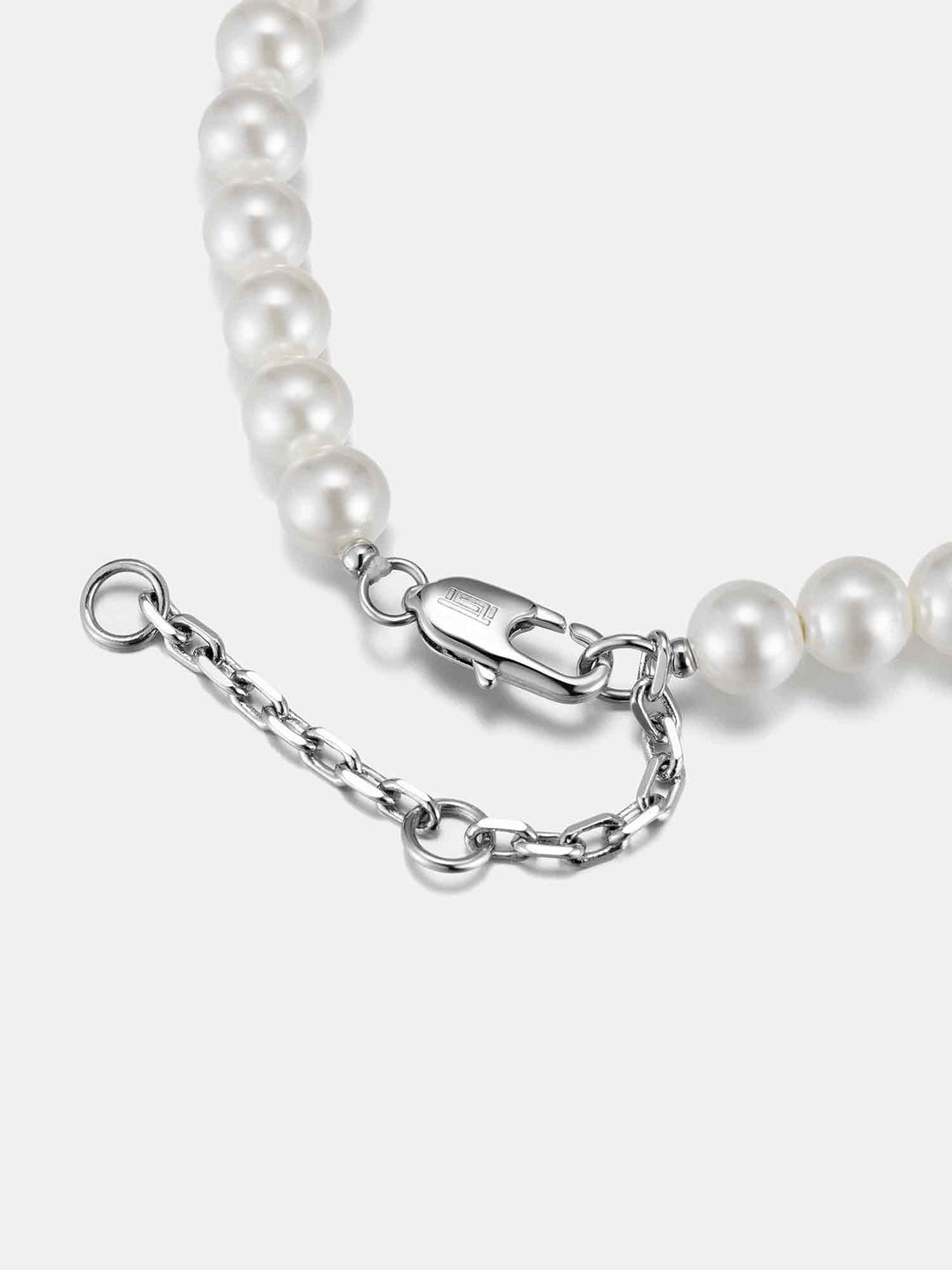 S925 Moissanite Double Sided Smiley & Sad Face Pearl Bracelet