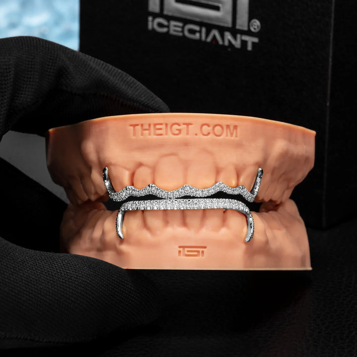 Wave Diamond Bar Grillz