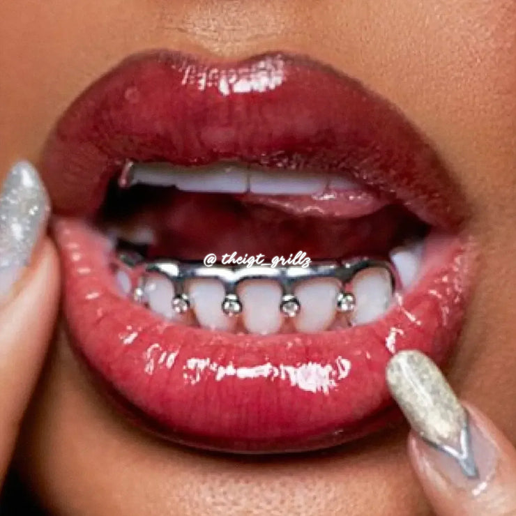 Diamond Heart & Wave Style Grillz