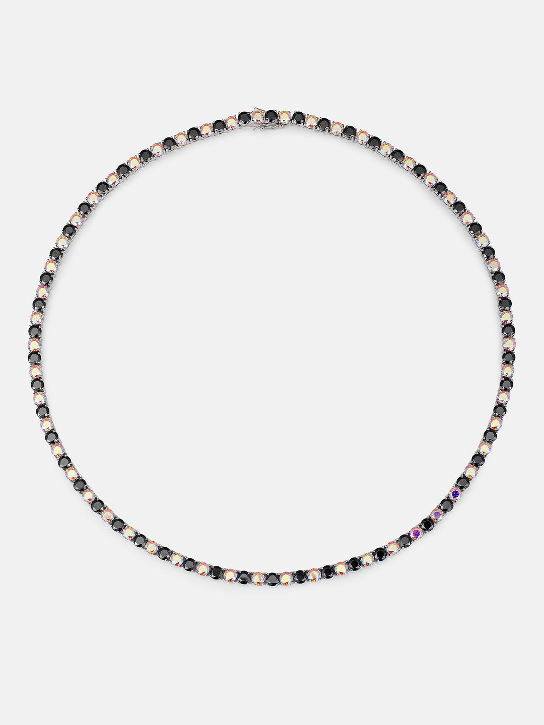 5MM Black & Rainbow Moissanite Tennis Chain