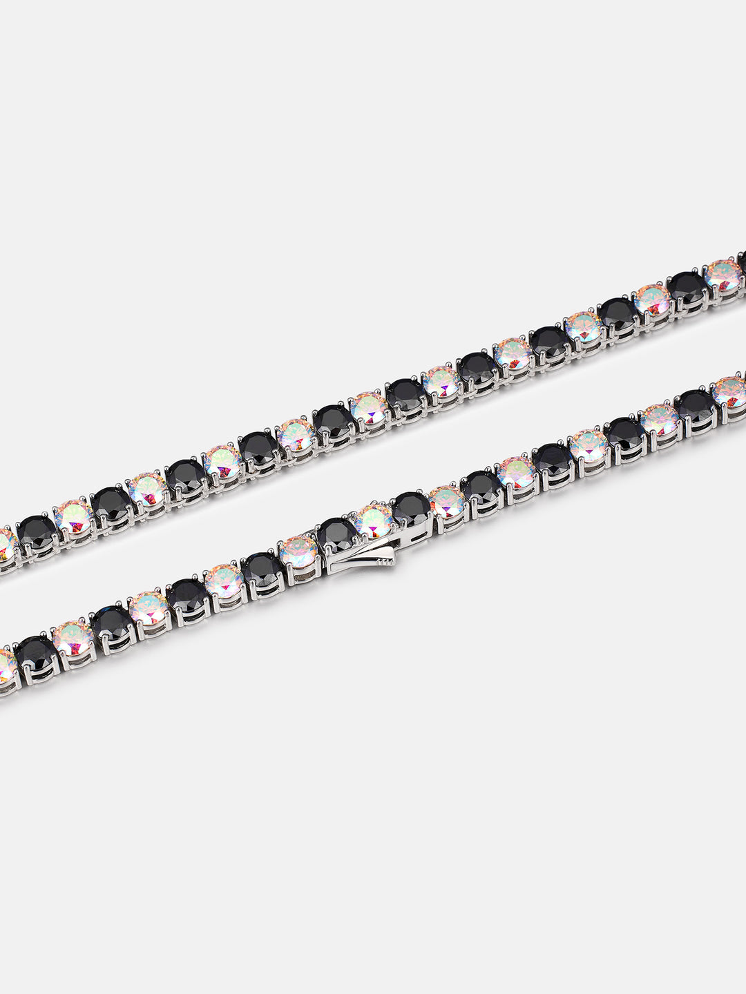 5MM Black & Rainbow Moissanite Tennis Chain