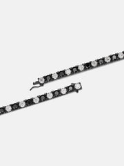 5MM Full Iced Black & White Moissanite Tennis Bracelet