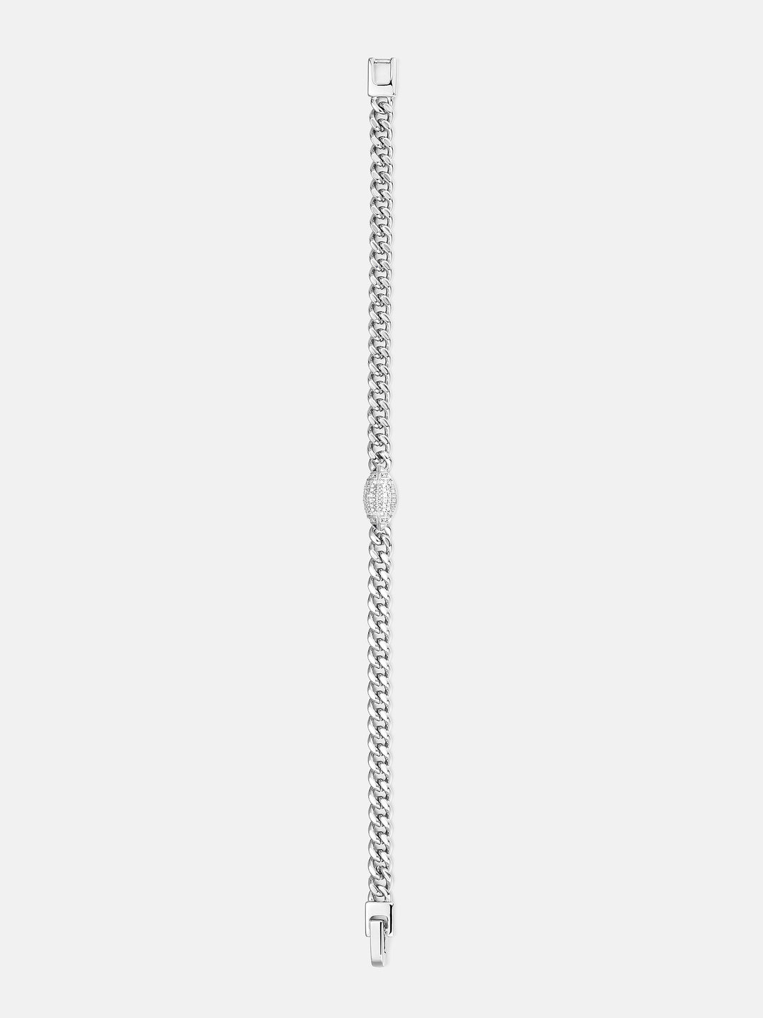 5MM Iced Football Cuban Link Bracelet