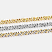 5MM S925 Moissanite Prong Cuban Bracelet Or Chain