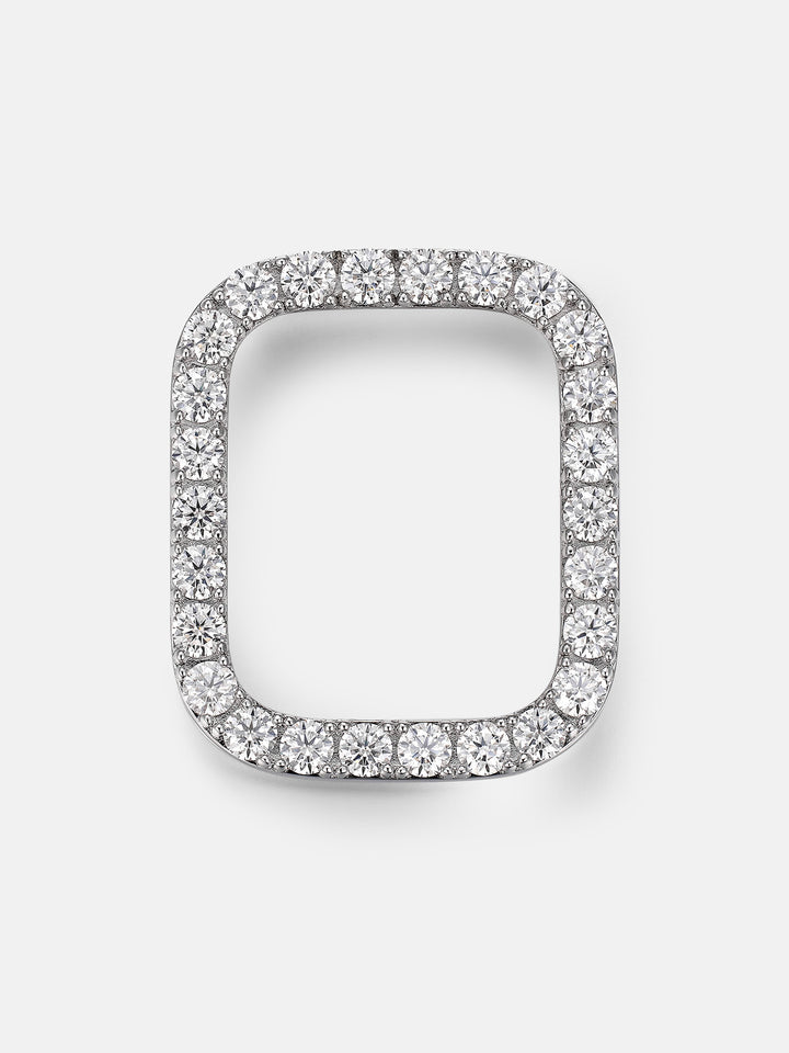 5MM Single Row Moissanite Bezel Case For 44MM Apple Watch SE
