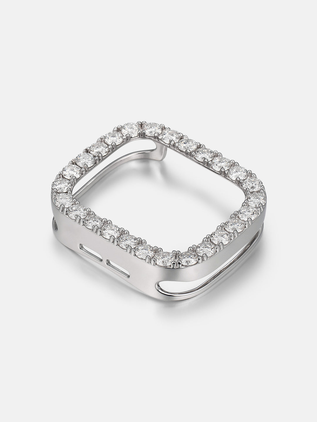 5MM Single Row Moissanite Bezel Case For 44MM Apple Watch SE