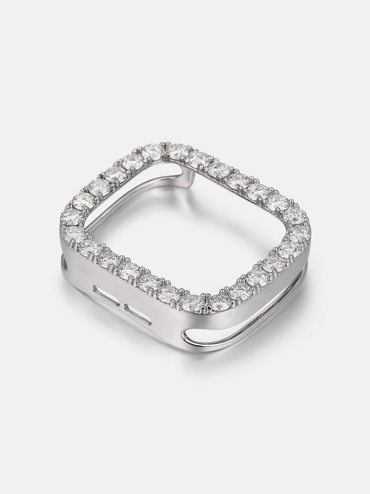 5MM Single Row Moissanite Bezel Case For 44MM Apple Watch SE