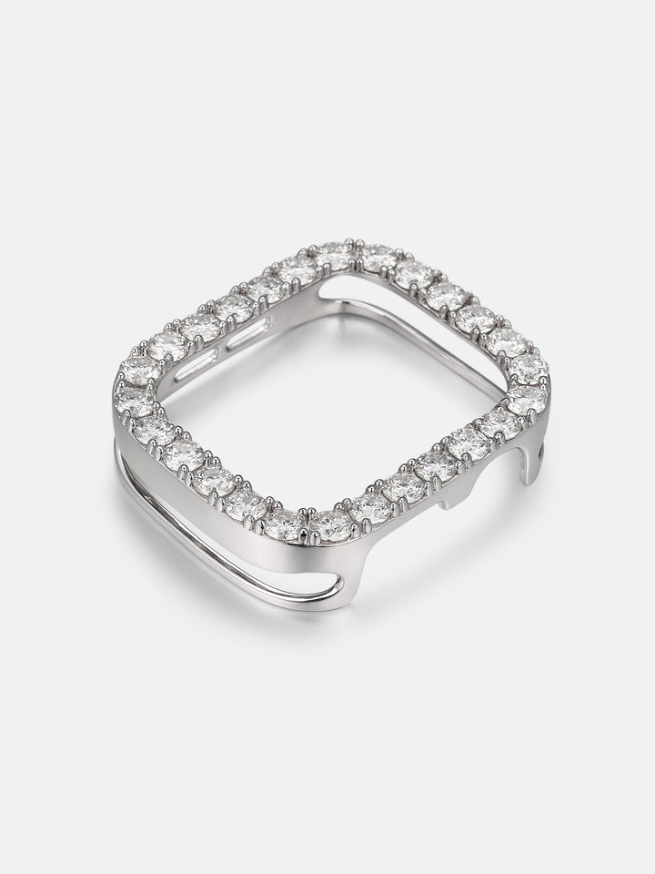 5MM Single Row Moissanite Bezel Case For 44MM Apple Watch SE