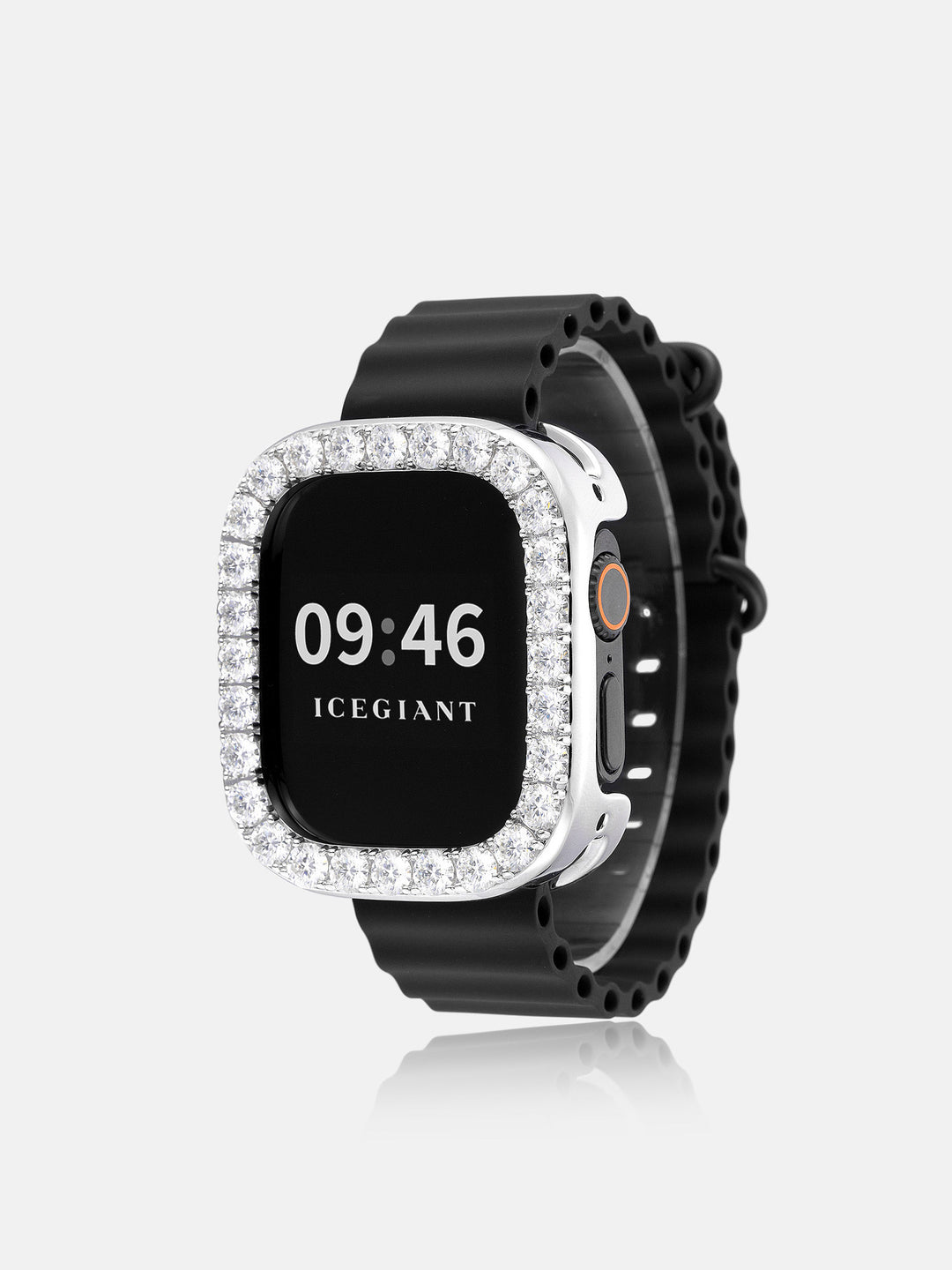 5MM Single Row Moissanite Bezel Case For 49mm Apple Watch Ultra 1/2/3