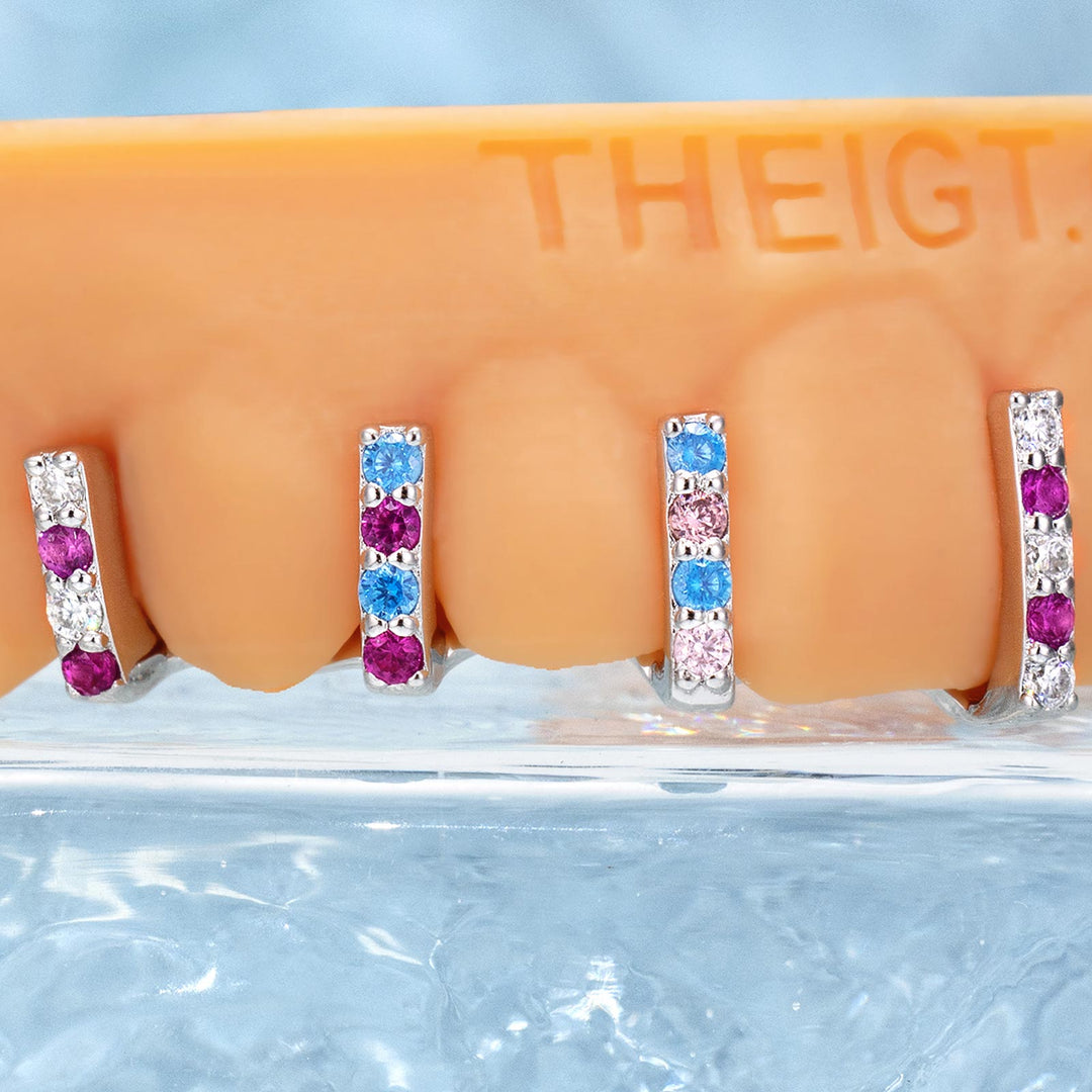 Single Row Diamond Bar Grillz