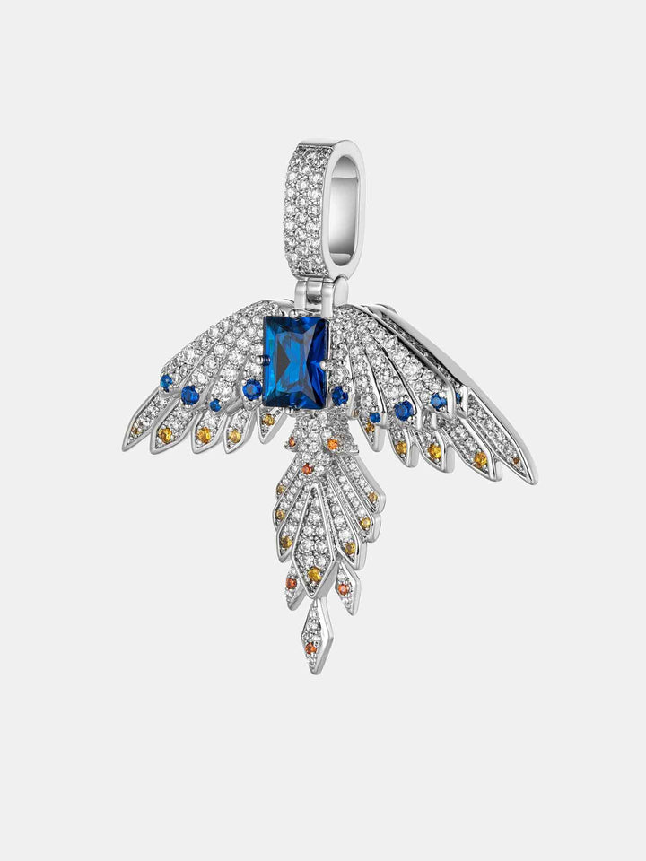 S925 Moissanite Suzaku Pendant