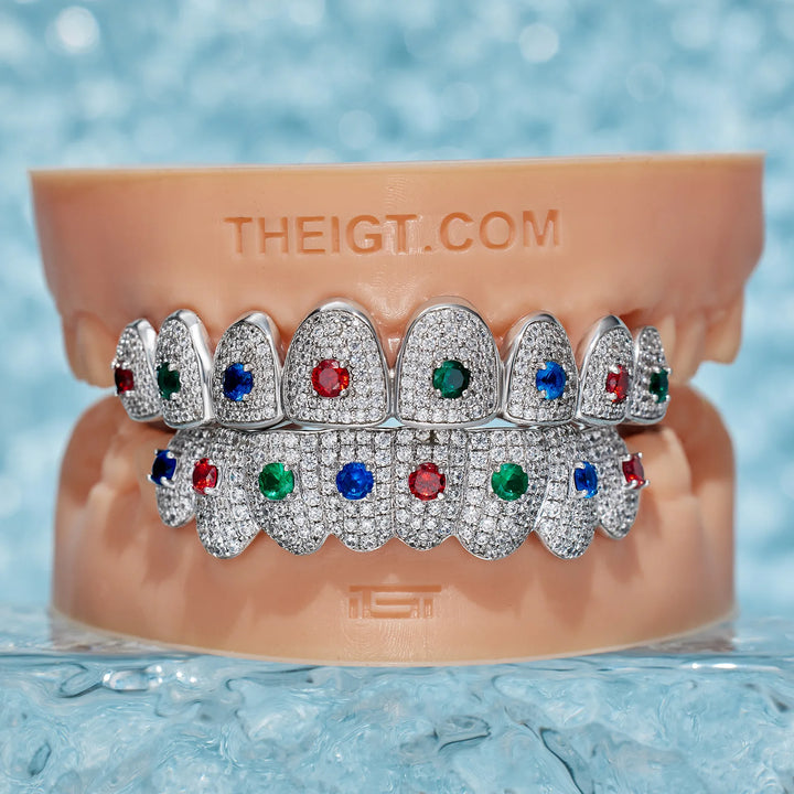 Custom Colored Gemstone Grillz