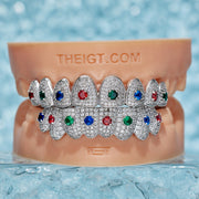 CUSTOM COLORED GEMSTONE GRILLZ