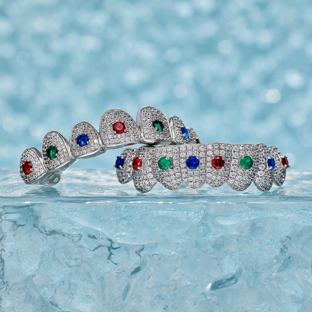 Custom Colored Gemstone Grillz