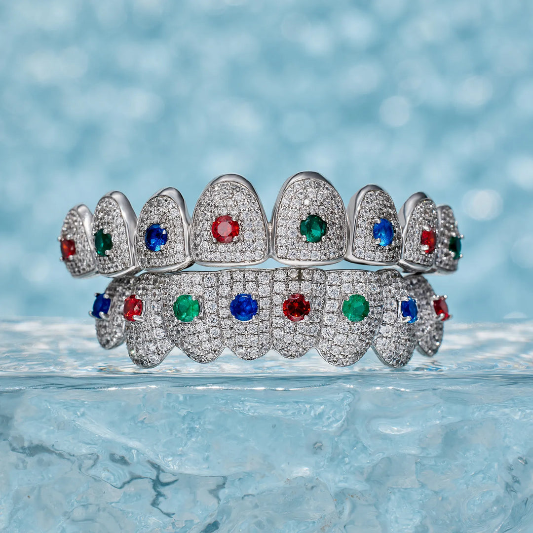 Custom Colored Gemstone Grillz