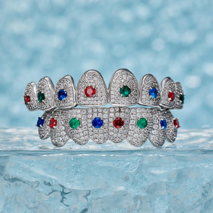 Custom Colored Gemstone Grillz