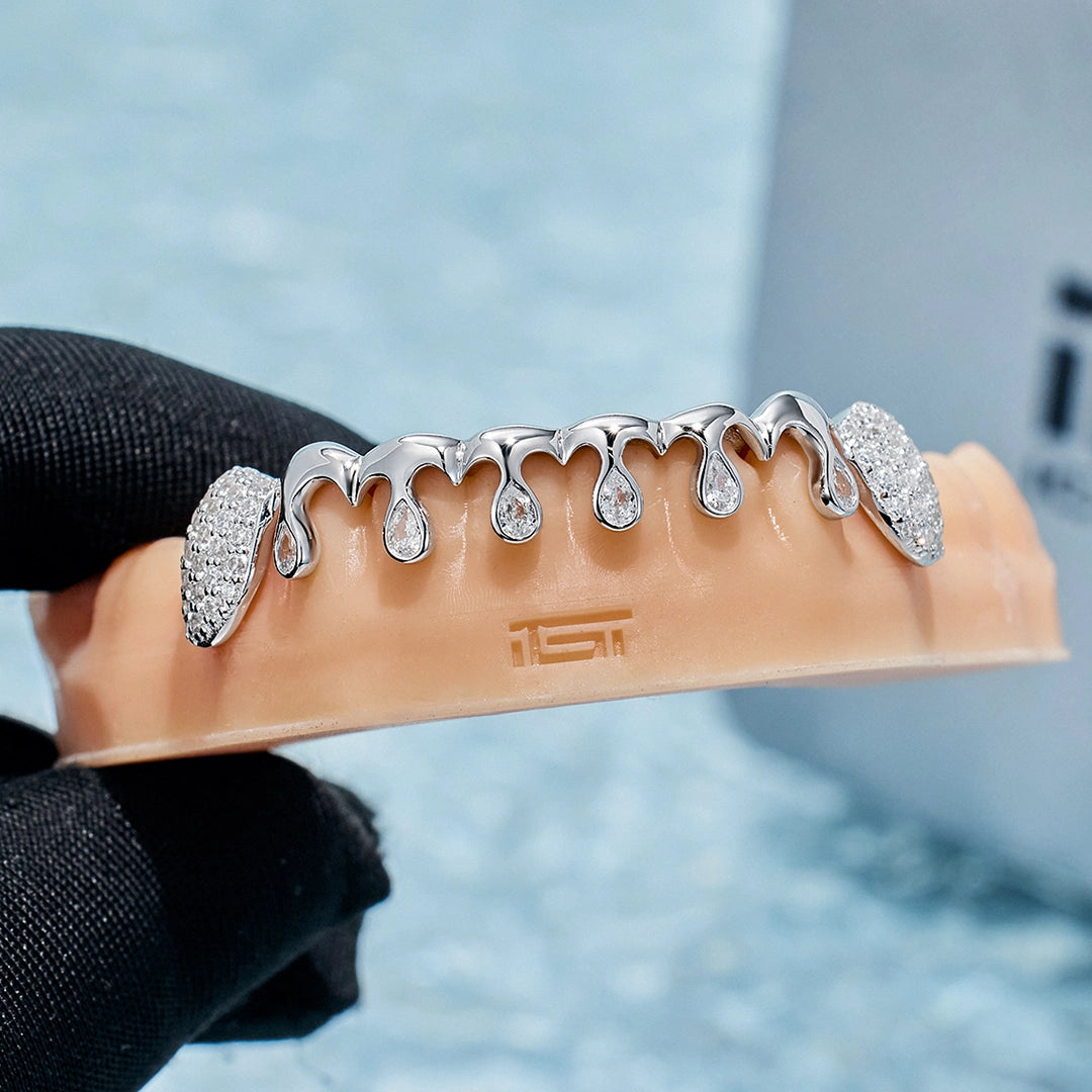 Round & Pear Cut Drip Grillz