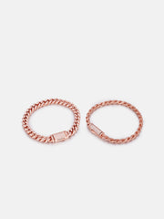 Rose Gold Moissanite Bracelets Set [2PCS/SET]