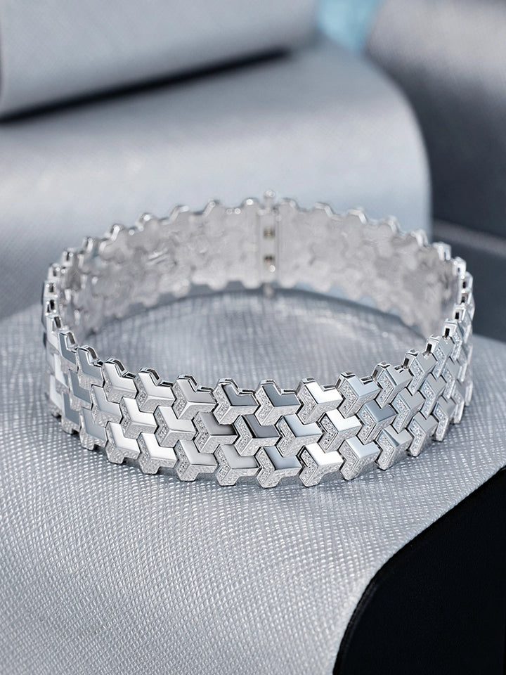 15MM S925 Moissanite Armor Bracelet
